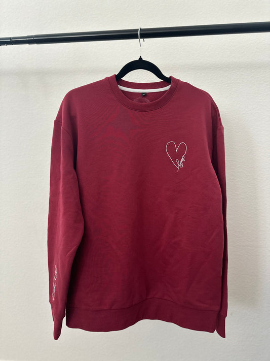Embroidered Clarity Heart Crewneck