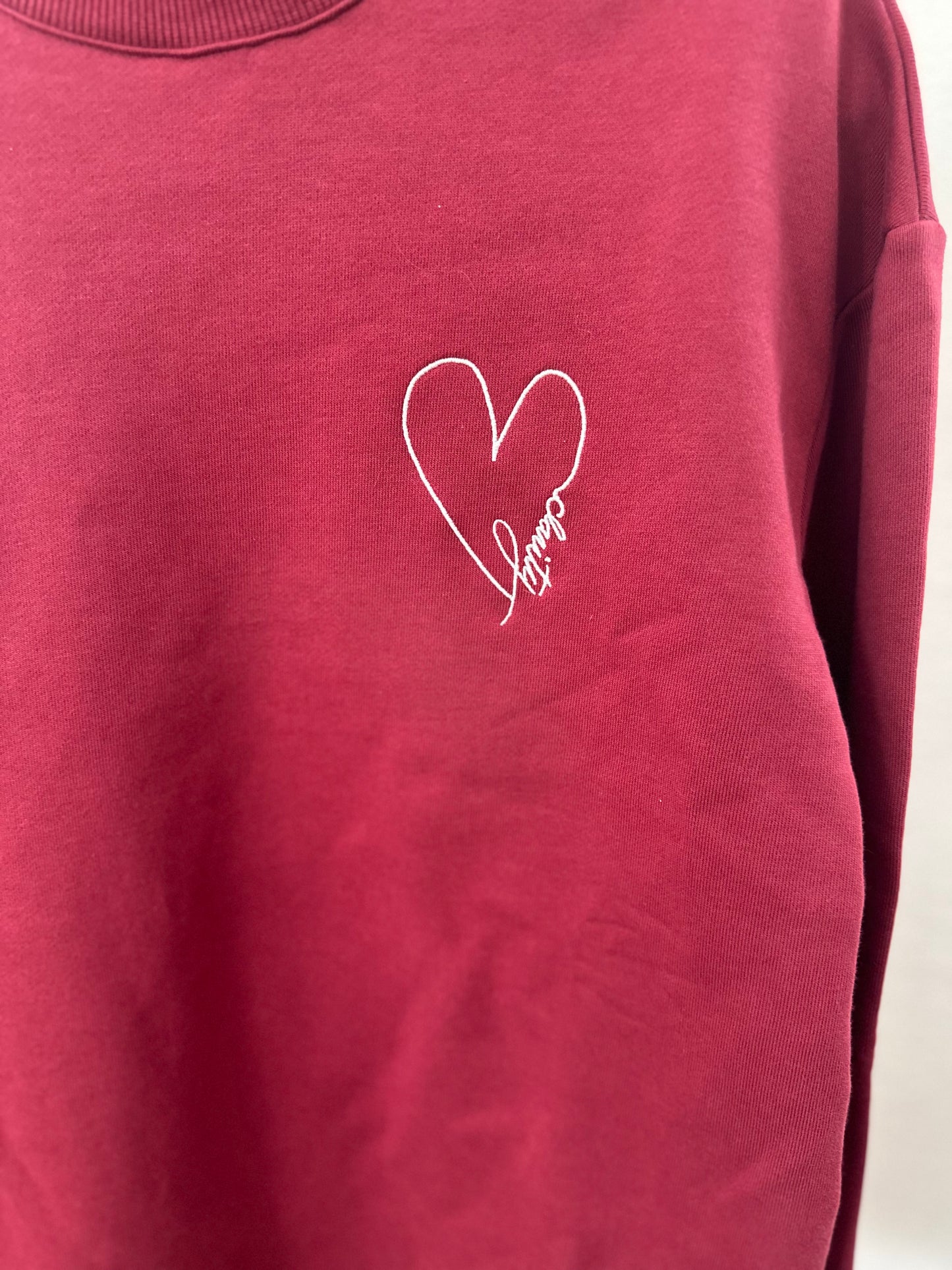 Embroidered Clarity Heart Crewneck